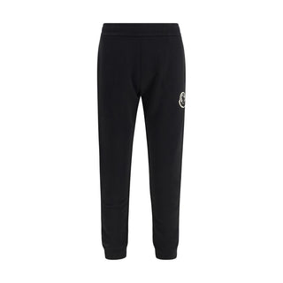 Black Cotton Athletic Pants