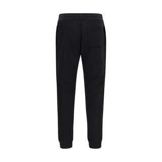 Black Cotton Athletic Pants