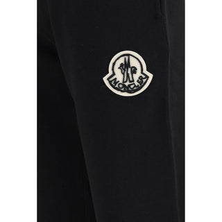 Black Cotton Athletic Pants