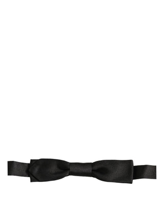 Men Black 100% SIlk Adjustable Neck Papillon Bow Tie