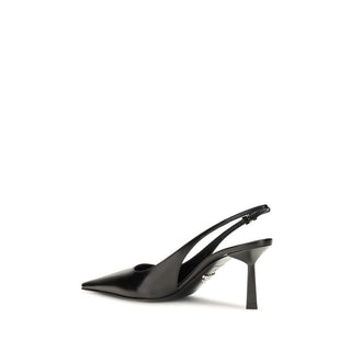 Black Calf Leather Bos Taurus High Heel Pumps
