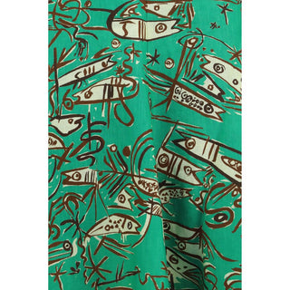 Bicolor Linen Casual Dress
