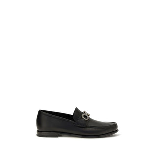Black Calf Leather Bos Taurus Slip-On Loafers