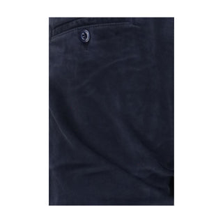 Blue Cotton Chino Pants
