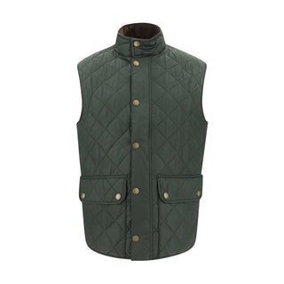 Green Polyamide Sleeveless Jacket