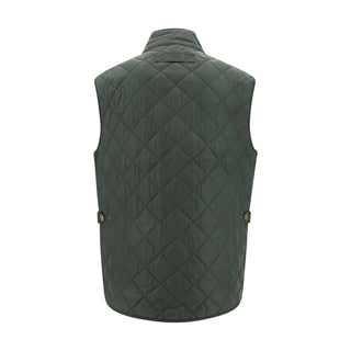 Green Polyamide Sleeveless Jacket