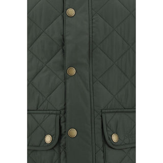 Green Polyamide Sleeveless Jacket