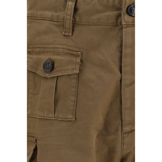 Brown Cotton Bermuda Shorts