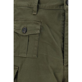 Bicolor Cotton Bermuda Shorts