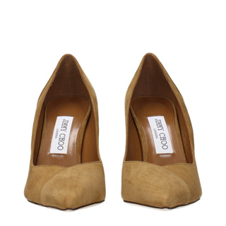 Brown Leather High Heel Pumps