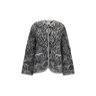 Gray Alpaca Vicugna Pacos Cardigan