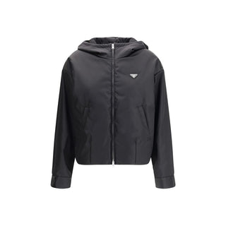 Black Recycled Polyamide Shell Jacket