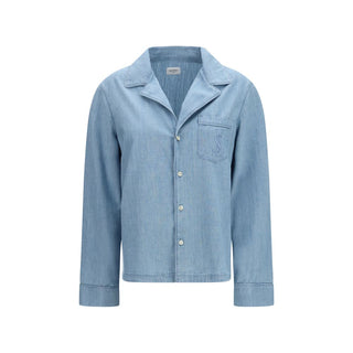 Blue Cotton Dress Shirt