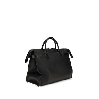 Black Calf Leather Bos Taurus Handbag