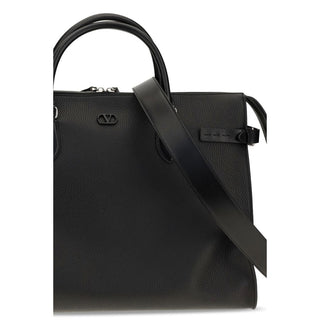 Black Calf Leather Bos Taurus Handbag