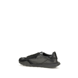 Black Calf Leather Bos Taurus Athletic Sneakers