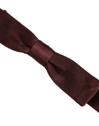 Men Brown 100% Silk Adjustable Neck Papillon Bow Tie