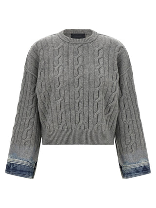 Gray Cotton Cardigan