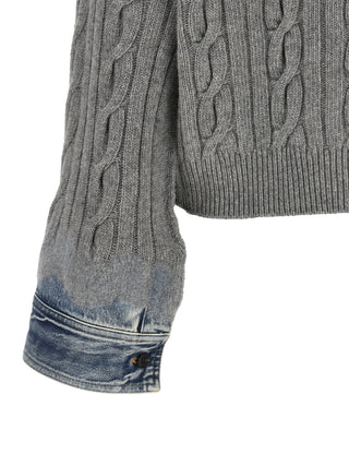 Gray Cotton Cardigan