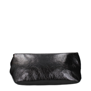 Black Leather Clutch Bag