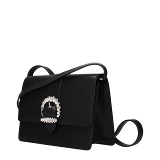 Black Leather Crossbody Bag