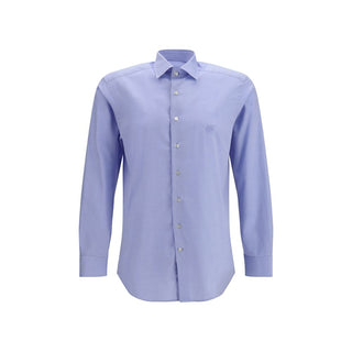 Blue Cotton Dress Shirt