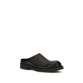 Black Calf Leather Bos Taurus Mules
