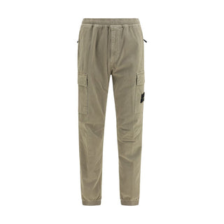 Bicolor Cotton Cargo Pants