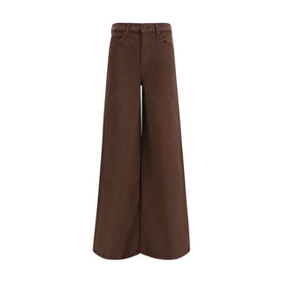 Brown Cotton Jeans Denim