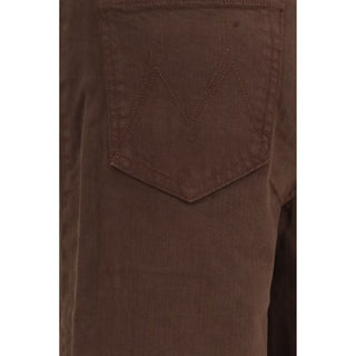 Brown Cotton Jeans Denim