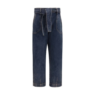 Blue Cotton Jeans Denim