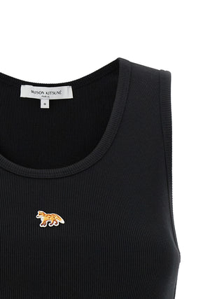 Black Cotton Sleeveles T-Shirt