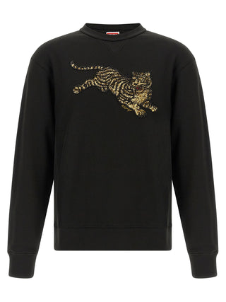 Black Cotton Sweatshirt