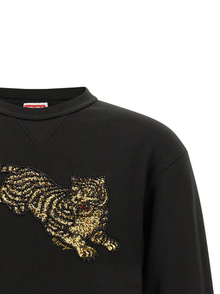 Black Cotton Sweatshirt