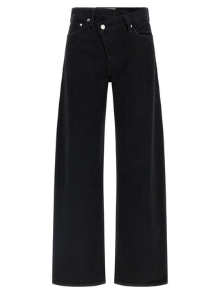 Black Cotton Relaxed Fit Jeans