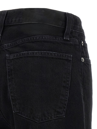 Black Cotton Relaxed Fit Jeans