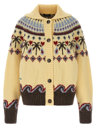 Multicolor Virgin Wool Cardigan