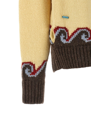 Multicolor Virgin Wool Cardigan