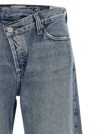 Blue Cotton Relaxed Fit Jeans