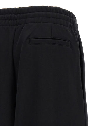 Black Cotton Athletic Pants