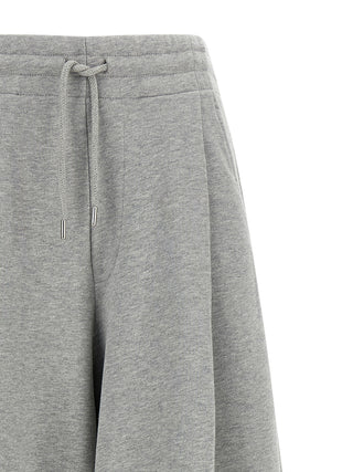 Gray Cotton Casual Pants