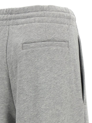 Gray Cotton Casual Pants