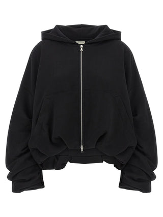 Black Cotton Hoodie