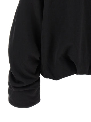 Black Cotton Hoodie