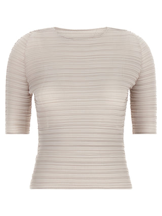 Beige Polyester Blouse