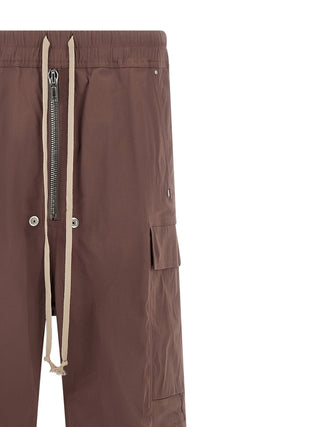 Brown Cotton Flared Pants