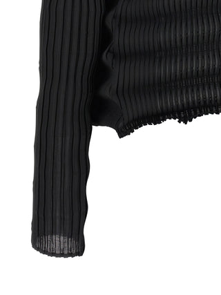 Black Polyester Cardigan