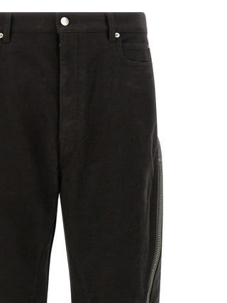 Black Cotton Flared Pants