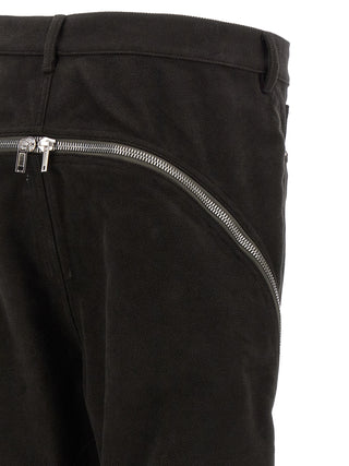 Black Cotton Flared Pants