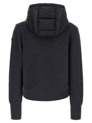 Gray Polyamide Cardigan